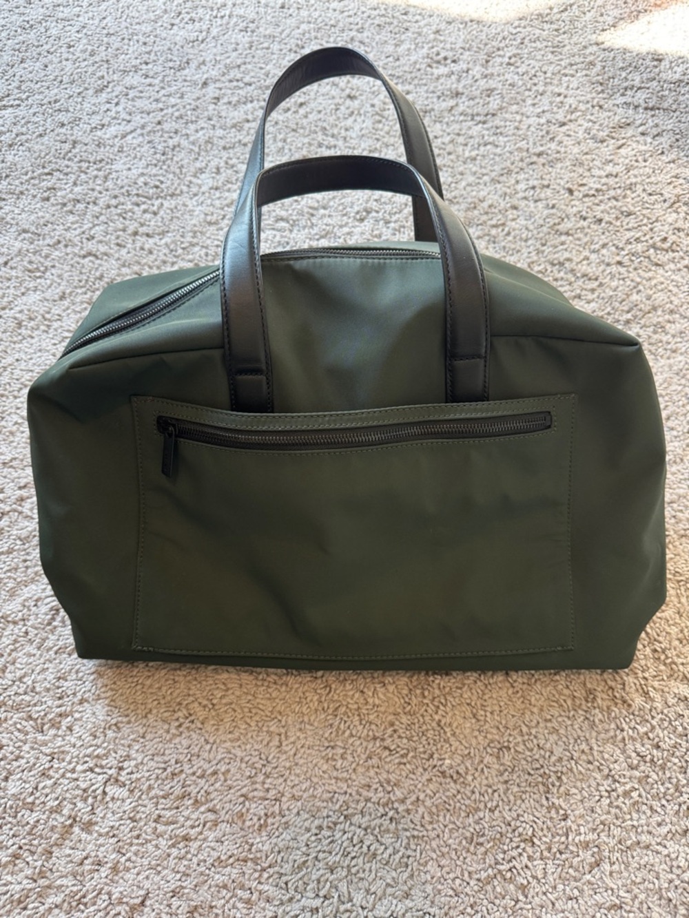 AWAY Dark Green Weekender Duffel Travel Bag